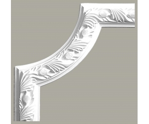Narożnik naścienny zdobiony Creativa LNZ-05-1 ; 25,5 cm x 25,5 cm x 1,9 cm