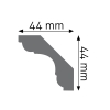 Listwa przysufitowa LGG-06 Creativa 4,4x4,4 cm