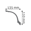 Listwa przysufitowa LGZ-05 Creativa11x13,5 cm