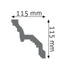 Listwa przysufitowa LGZ-06 Creativa 11,5x11,5 cm