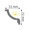 Listwa oświetleniowa LGZ-12 Creativa 7,2 cm x 7,2 cm