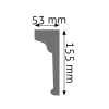 Listwa naścienna gładka LNG-11 Creativa 15,5 cm x 5,3 cm