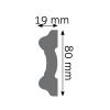 Listwa naścienna gładka LNG-13 Creativa 8 cm x 1,9 cm