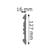 Listwa naścienna zdobiona LNZ-02 Creativa 12,7 cm x 1,6 cm