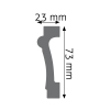 Listwa naścienna gładka LPC-05 Creativa 7,3 cm x 2,3 cm