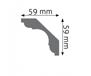 Listwa przysufitowa LGG-03 Creativa 5,9x5,9 cm