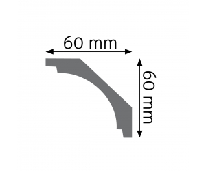 Listwa przysufitowa LGG-15 Creativa 6x6 cm