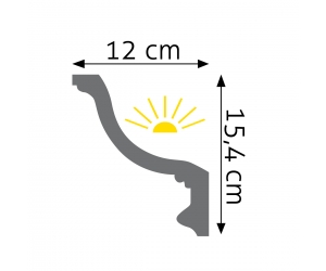 Listwa oświetleniowa LGG-18 Creativa 15,4 cm x 12 cm