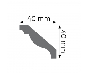 Listwa przysufitowa LGG-24 Creativa 4x4 cm