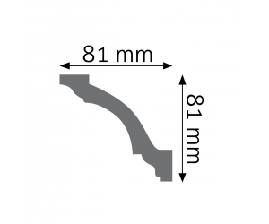 Listwa przysufitowa LGG-29 Creativa 8,1x8,1 cm