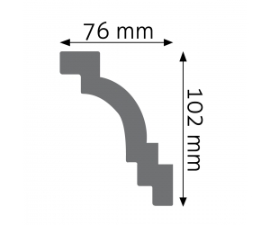 Listwa przysufitowa LGG-33 Creativa 10,2x7,6 cm