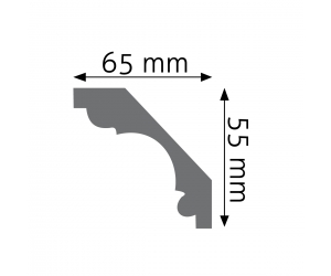 Listwa przysufitowa LGZ-02 Creativa 5,5x6,5 cm