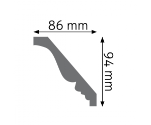 Listwa przysufitowa LGZ-09 Creativa 9,4x8,6 cm