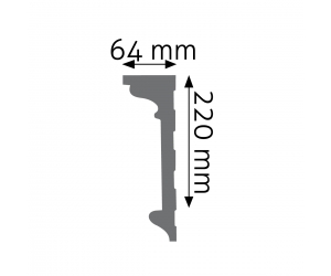 Listwa naścienna gładka LNG-06 Creativa 2,2 cm x 6,4 cm