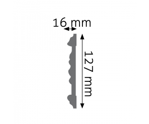Listwa naścienna zdobiona LNZ-02 Creativa 12,7 cm x 1,6 cm