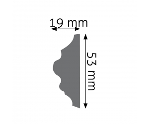 Listwa naścienna zdobiona LNZ-05 Creativa 5,3 cm x 1,9 cm