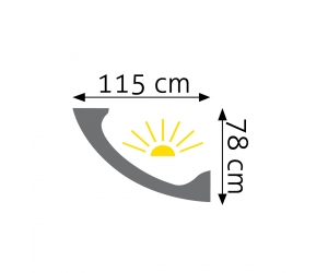 Listwa oświetleniowa LOC-07 Creativa 7,8 cm x 11,5 cm