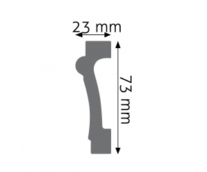 Listwa naścienna gładka LPC-05 Creativa 7,3 cm x 2,3 cm