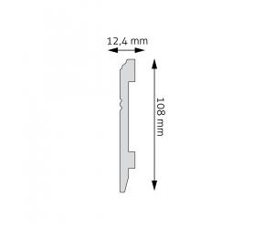 przekrój listwy przypodłogowej LPC-18