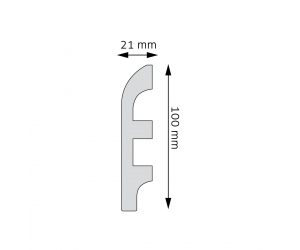 przekrój listwy przypodłogowej LPC-19