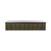 Toaletka Wisząca PAROS BLACK GOLD front ryflowany (podchwyt) szerokość 70cm